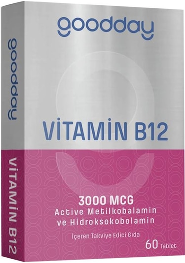 Goodday Vıtamın B12 Actıve 60 Tablet