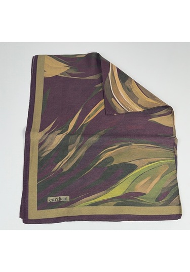 Cardion Pamuk İpek Şal - 70 X 180 - 06302 Mürdüm - Yeşil