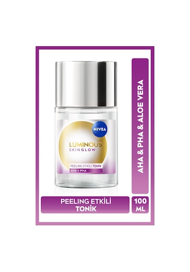Luminous630 Skin Glow Peeling Etkili Tonik 100ml, Parlaklık, Eşit Cilt Tonu, Aha Pha, Aloe Vera