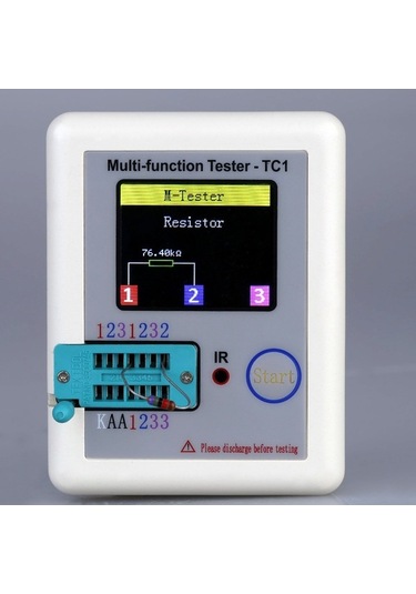Pazly Çok Fonksiyonlu Renkli Ekranlı Transistör Test Cihazı: Tft Aydınlatmalı, Diyot/triyot, Kapasitans/direnç/endüktans