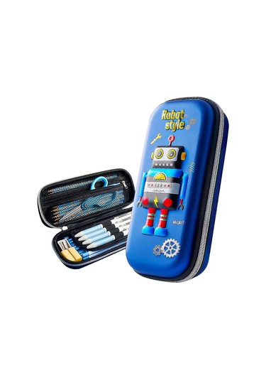 3d Robot Kalem Kutusu Kalem Kesesi Su Geçirmez Kalem Kutusu Çantası Çocuklar Erkek Okul Öğrencileri İçin Çok Renkli