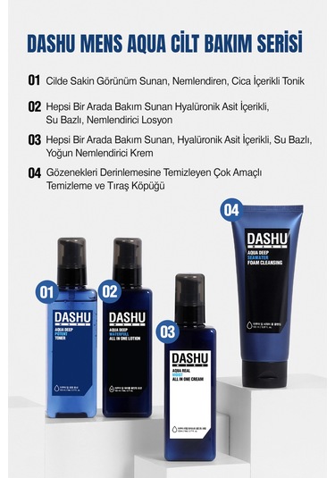 Dashu Mens Aqua Deep Seawater Foam Cleansing 150 ML