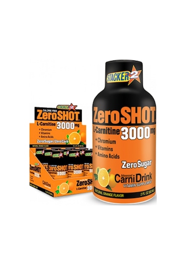 Zero Shot 3000Mg L-Carnitine 60 Ml.X 12 Adet & L-Karnitin