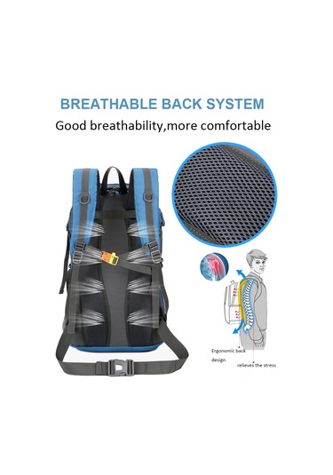 Ranyeek 50l Su Gezdirme Sırt Çantası - Suya Dayanıklı Nylon, Koşu, Bisiklet Ve Doğa Yürüyüşü İçin İdeal Gül