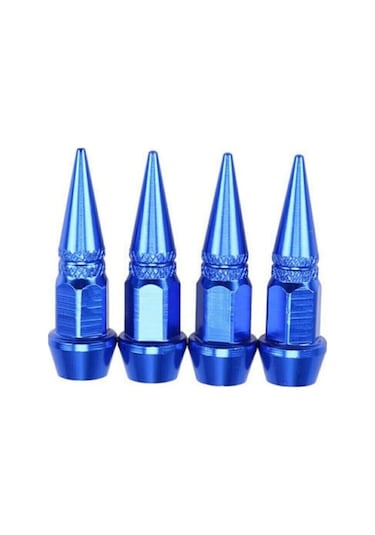 Alüminyum Sivri Sibop Kapağı Mavi 4& 39lü 45mm