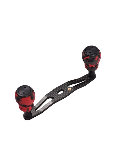 Lıxada Karbon Baitcasting Trolling Makarası Kolu Sol Y28024r Kamuflaj Kırmızı