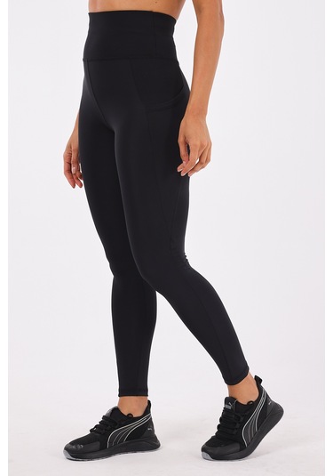 Scorp Sculpt Kadın Yüksek Bel Toparlayıcı Push Up Cepli Uzun Spor Tayt Siyah STANDART