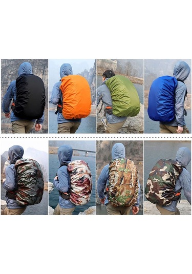 Diğer-zümrüt Yeşili Kokossi 15-65l 35-80l Sırt Çantası Yağmur Kılıfı Açık Yürüyüş Tırmanma Çanta Kılıfı Sırt Çantası İçin Su Geçirmez Yağmur Kılıfı Çok Renkli