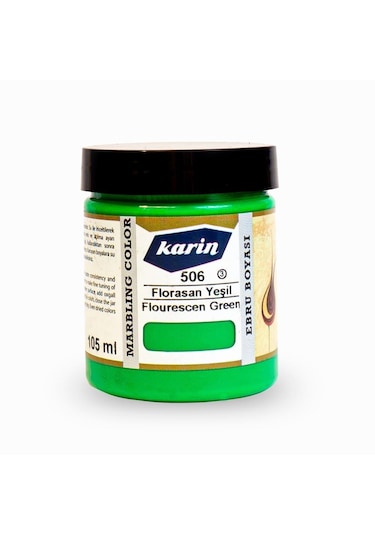 Karin Ebru Boyası 105 Ml. 506 Florasan Yeşil