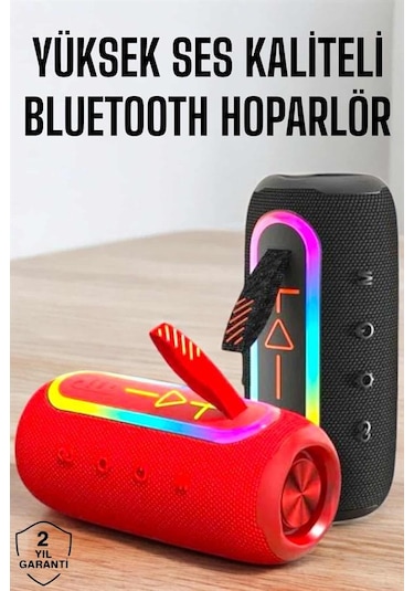 Nrzsnt Kablosuz Bluetooth Hoparlör Uzun Pil Ömrü Taşınabilir