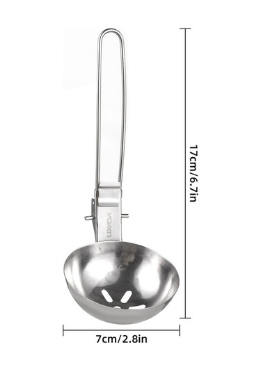 Pazly Uzun Takım Süzgeçli Servis Saplı Renkli Paslanmaz Kepçe Katlanabilir Kaşık Kamp Çatal Bıçak Seti Lx Çok Renkli