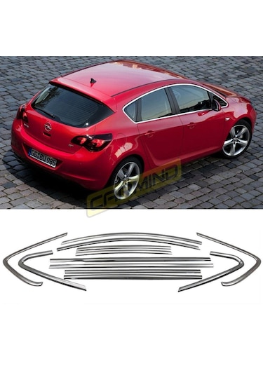 Opel Astra J Hb Krom Cam Çerçevesi 2010-2014 12 Parça