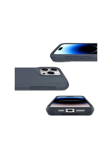 Apple Uyumlu iPhone  15 Pro Max Kılıf Zore Airbag Kenarlı T-max Mat Standlı Kapak