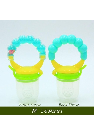 Yeşil Taze Gıda Nibbler Bebek Meyve Emzikler Besleyici Çocuk Nipeller Besleme Güvenli Bebek Meme Emzik Emzik 6month + Yeşil