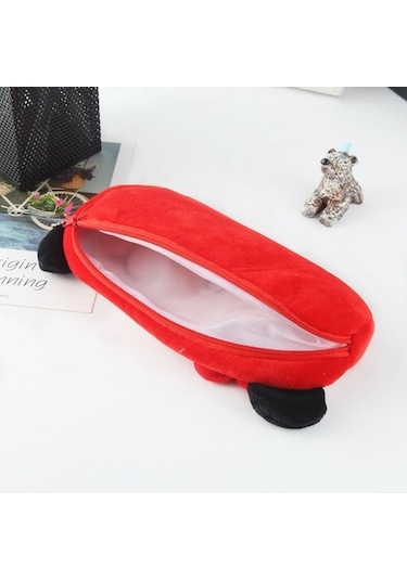 Willowhaven 3 Adet Sevimli Hayvan Peluş Kalem Çantası - 20x10cm - Sarı - Çocuk Kırtasiye Sarı