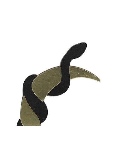 Suntek Duvar Dekor Ay Yılan Ayna Süsleme Banyo Siyah-altın