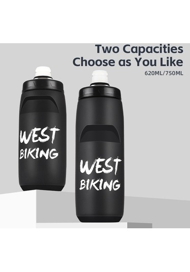 Wondernest Yp0721042 West Su Siyah Şişesi Sertifikalı Pp+silikon Mat Kamp Bardağı 750ml - Fda Onaylı Bpa İçermez, Hava Sızdırmaz Siyah