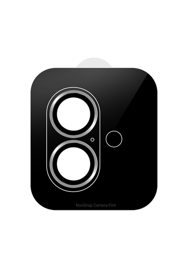 Novstrap İphone 16 / İphone 16 Plus İle Uyumlu Kamera Koruma Lens Koruyucu Cam Uygulama Aparatlı