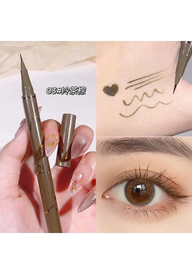 İnce Eyeliner Suya Dayanıklı, Tere Dayanıklı, Uzun Ömürlü Ve Lekesizdir. Newbie 03 Dark Topaz