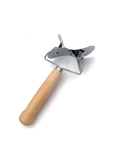 Geeroyoo Paslanmaz Çelik Ve Ahşap Tutacaklı Pratik Hamur Kesici - Ev Ve Restoran Kullanımı İçin İdeal