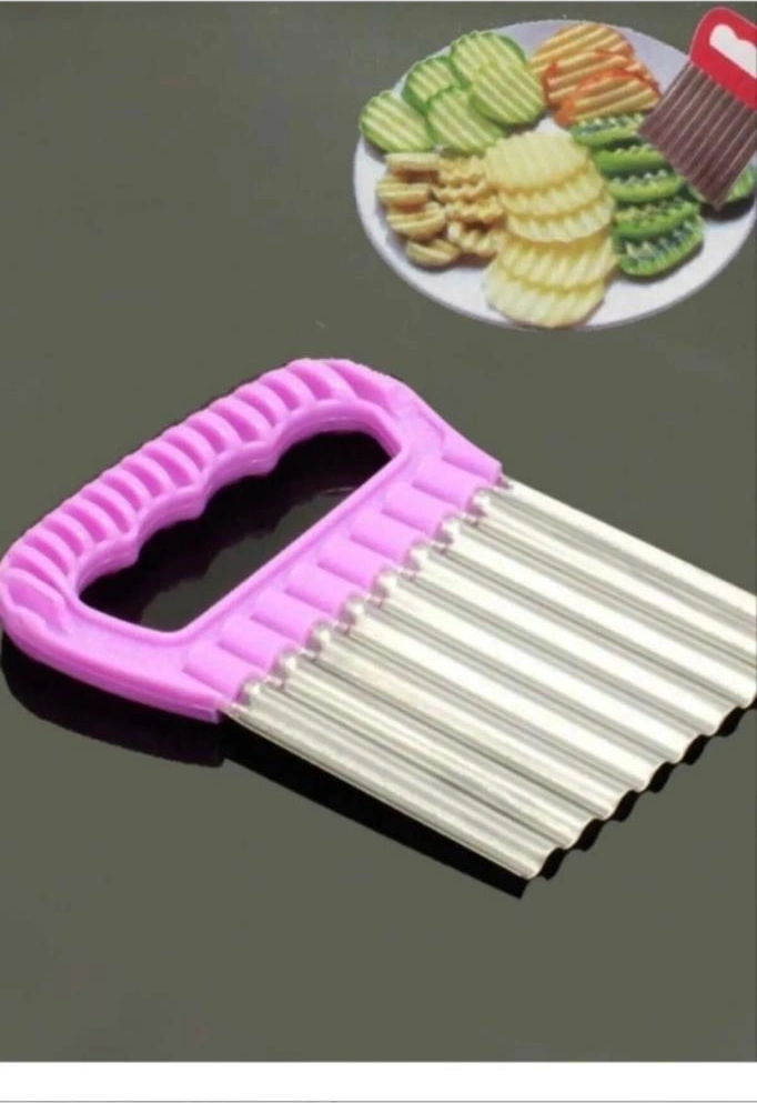 Cips Patates Doğrayıcı Chips Chopper Şekilli Sebze Ve Meyve Dilimleyici Renkli