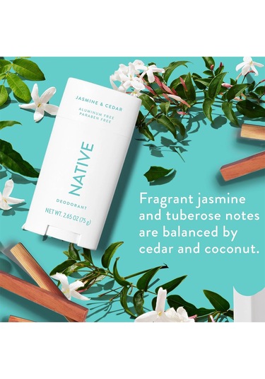 Native Jasmine & Cedar Alüminyumsuz Stick Deodorant 75gr