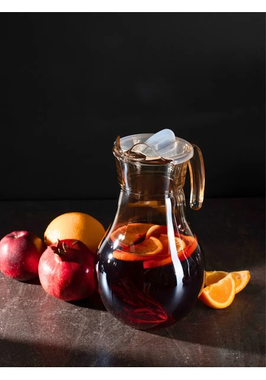 Purecrystal Cam Suluk Ve Meyve Suyu Sürahisi Kapaklı 281641218