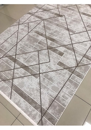 Merinos Halı Ritim 73338 070 Serisi Salon Oturma Yatak Odası Halısı Kahve