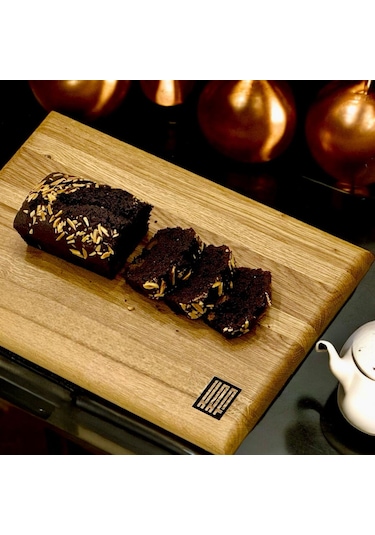 Kaf Ahşap Meşe Edge Grain Kesme Tahtası Medium