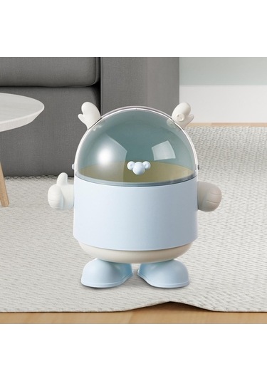 Pazly Suntek Sevimli Sepeti Mavi Mavi Masaüstü Kutusu Dekoratif Çöp Ad Mavi