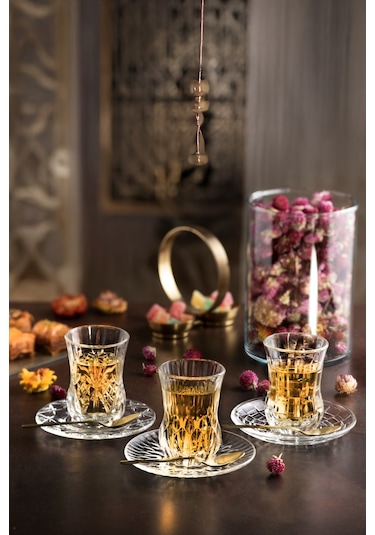 Rcr Adagio 6'lı Çay Bardağı Takımı Şeffaf