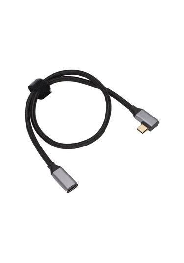 90 Derece Type-c Uzatma Kablosu 50cm, 100w Kaiyi