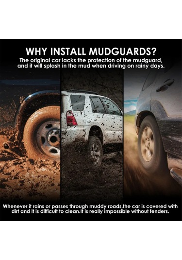 Anjiexun Adet Araba Çamurluk Çamurlukları Sıçrama Çamurluk Çamurluk Byd İçin