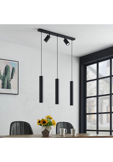 Archio Üçlü Spotlu Ledli Sıralı Sarkıt Avize Çok Renkli