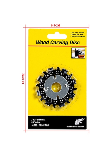 Youmex "8 Vitesli 2.5ınç Ahşap Zincir Testere Diski - Hızlı Kesim Ve Parlatma İçin"