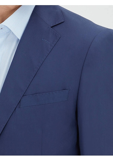 İndigo Düz Comfort Fit Takım Elbise İndigo