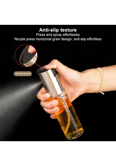 Sprey Yağdanlık Huni Hediyeli Sprey Cam Şişe Zeytinyağı, Sirke, Y