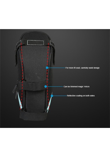 Forte Gt 807 Sele Altı Çanta Matara Hazneli Su Geçirmez Kumaş 202 Gri - Siyah