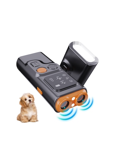 Moveevo Ultrasonik Köpek Havlama Düzenleyici - Led Işıklı, Şarjlı Taşınabilir İç/dış Kullanım