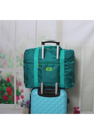 Dancemonkey Yeşil Seyahat Jacquard Küpleri Otomatik Taşıma Çantası Acı Kahverengi