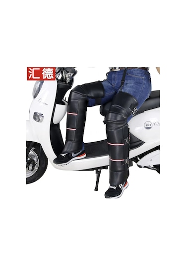 Motosiklet Bacak Örtüsü Polarlı Cırt Ayarlı Standart Motor Diz Örtüsü Soğuk Rüzgar Yağmur Koruma Yr