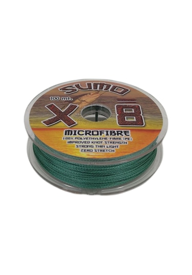 Effe Sumo X8 Ip Misina 100M Polietilen Microfiber Ip Misina Yeşil