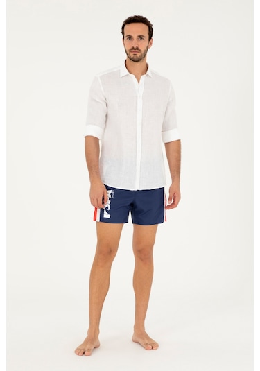 U.s. Polo Assn. Erkek Lacivert Deniz Şortu 50283459-vr033 Lacivert