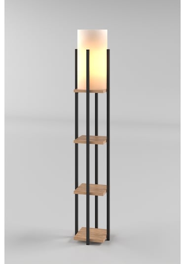 Retohome Atlantik Çam Rafli Lambader 4002