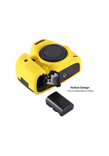 Sones Canon Eos 5d Mark Iıı / 5d3 İçin Puluz Yumuşak Silikon Koruyucu Kılıf Sarı