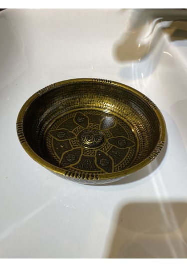 İsaoğlu Yapı Hamam Tası Antik Kurna Tası İşlemeli Motifli Eskitme Hamam Tası Antik