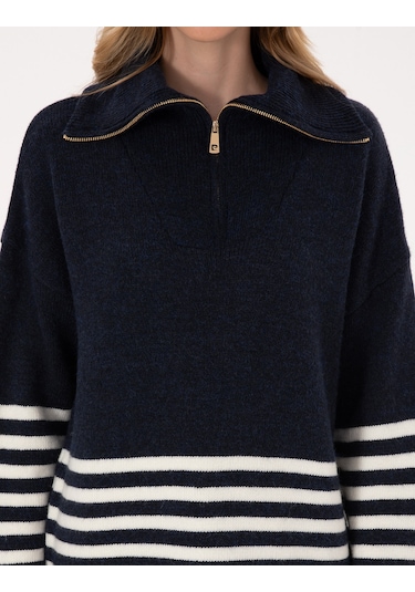 Pierre Cardin Kadın Lacivert Kazak /triko 50317227-vr033 Lacivert