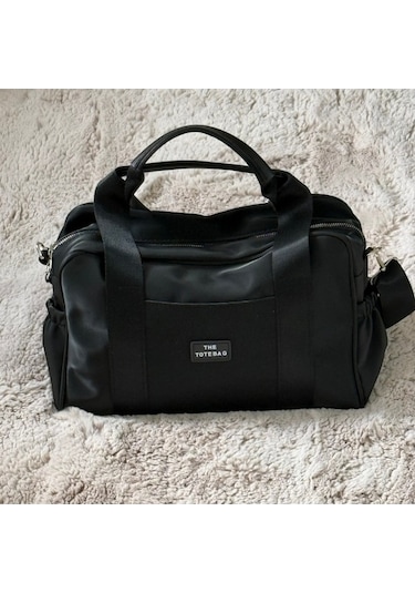 Novahub Çok Amaçlı Siyah Spor Ve Seyahat Çantası Geniş Hacimli Siyah Siyah