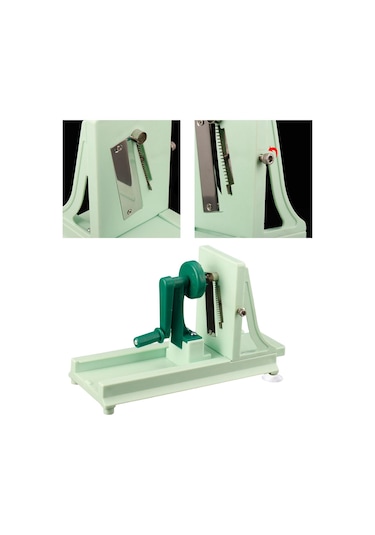 Suntek Sebze Lahana Patates Için Dayanıklı Manuel Dilimleyici Yeşil Diğer