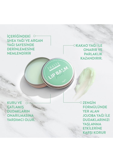 Thalia Yoğun Nemlendirme Etkili Nane Aromalı Dudak Balsamı 12 G